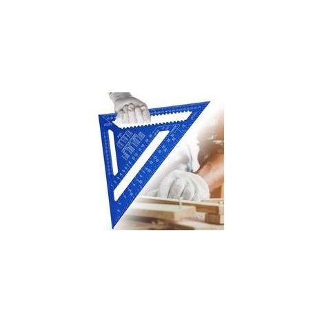 Equerre Menuisier MULTI FONCTIONS 300 mm Metal Aluminium Regle Équerre Guide Raporteur Angle 45 90 Degres Outillage Charpentier Outil (1/4)