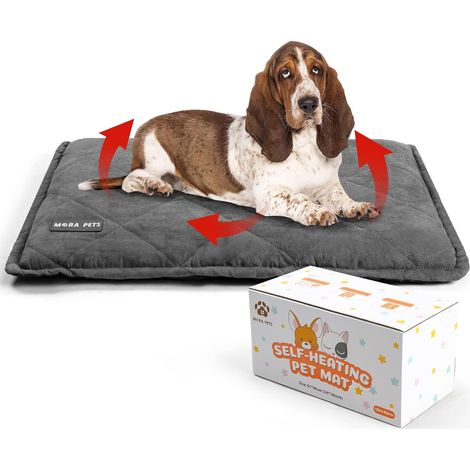 Coussin Auto Chauffant Chiens Tapis Chauffant pour Chat Couverture Chauffant Tapis Thermique sans électricité pour Chat et Chiens Lavable 89 x 58 cm (1/5)