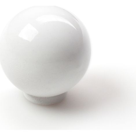 Bouton Abs Blanc D25 Design épuré, Montage Facile - Rei (1/4)