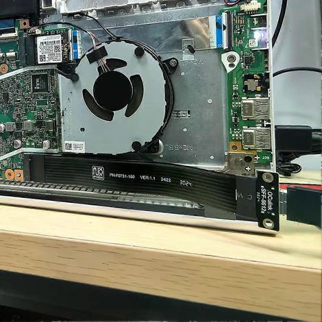 M.2 NVMe PCIE 40 auf Oculink SFF-8611 SFF-8612 Laptop-Grafikkarten-Verlängerungskabel für stabile Datenübertragung im Gaming-PC (1/4)