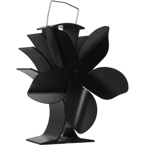 Ventilateur de Cheminée à Énergie Thermique 5 Pales en Aluminium Silencieux pour Intérieur (1/5)