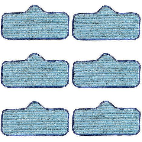 Lot de 6 lingettes de nettoyage en microfibre AURA compatibles avec les nettoyeurs vapeur Neat Steam Cleaner. Réutilisables et lavables en machine. Conviennent aux sols en bois dur, carrelage et pierr (1/5)
