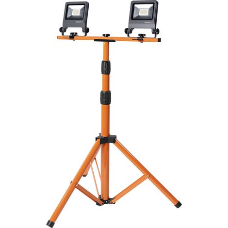 OSRAM Lampe de travail LED  Trépied 2x20W 840, 4000K blanc froid, 3400 lm, IP65, réglable en hauteur 1,8m, 360° (1/4)