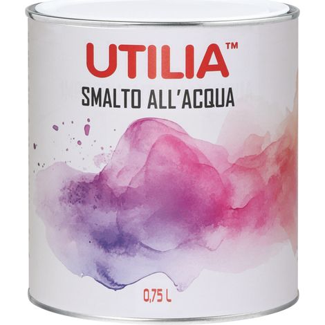 Utilia SMALTO ALL'ACQUA  ml. 750 Bianco perla Ral 1013 6.00 pz