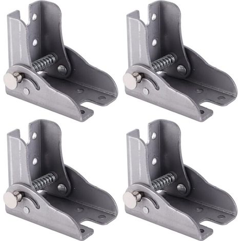 4 PCS Pied Table Rabattable Office SuppliesVerrouiller Extension Table Lit JambeChaud en Acier Laminé Canapé-Lit Pliant Pied Épaisseur Meubles Accessoires Office Supplies (1/5)