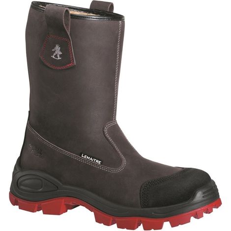 Bottes de sécurité Lemaitre S3 Tenere SRC 100% non métalliques Noir / Rouge 38 (1/2)