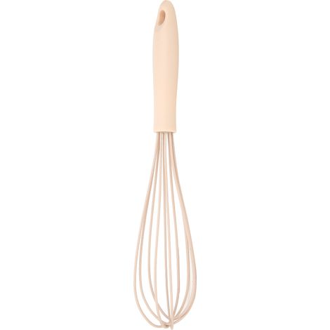 Mini batteur à œufs manuel en silicone rose, mélangeur et mixeur, ustensiles de cuisine (1/5)
