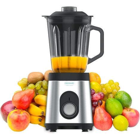 Blender électrique 1,5 L 1000 W – Lames titane 6 lames gris