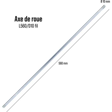 Radachse L525 d8 Gewinde