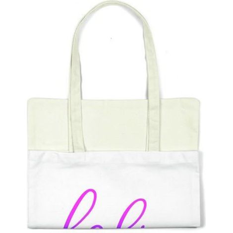 Sac Shopping - Tote Bag Coton - 34 x 40 cm - Ansés Longues Épaule - Réutilisable - 1 Pièce (1/4)
