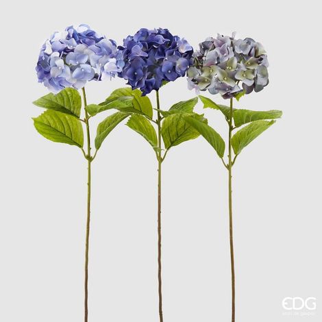 EDG Enzo De Gasperi Ramo Ortensia Rex Artificiale H 76 Cm Ass. Blue 1 Pz
