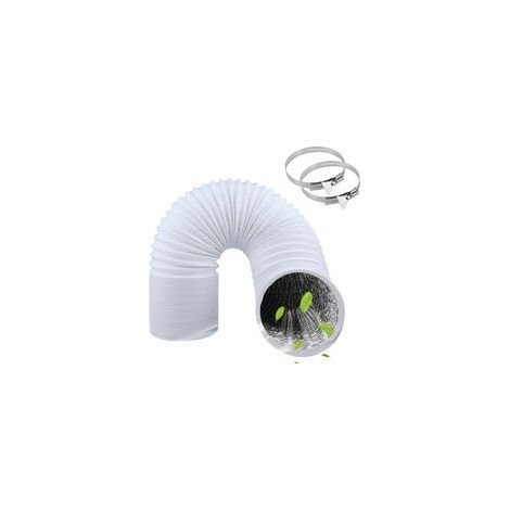 Tuyau d'évacuation Diamètre de 150 mm Longueur 6 m Gaine Ventilation en Aluminium Tuyau D'évacuation D'air de Serrage en Acier pour Climatisation Déshumidificateur Extracteur (1/5)