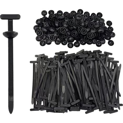 Lot de 150 attaches de câble universelles en nylon pour voiture, attaches de fermeture éclair, attaches de rivets en plastique, attaches à pression pour garnitures de carrosserie, fixations de panneau