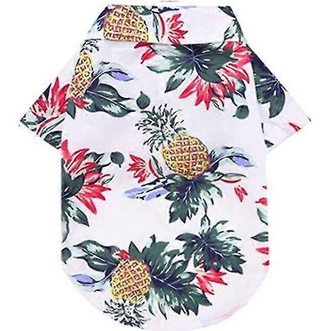 Nouveaux vêtements d'été pour chiens et chats, style hawaïen, imprimé feuilles, chemises de plage pour chiots, chats et chiens de petite et grande taille, costume pour chihuahua, vêtements pour animau (1/5)