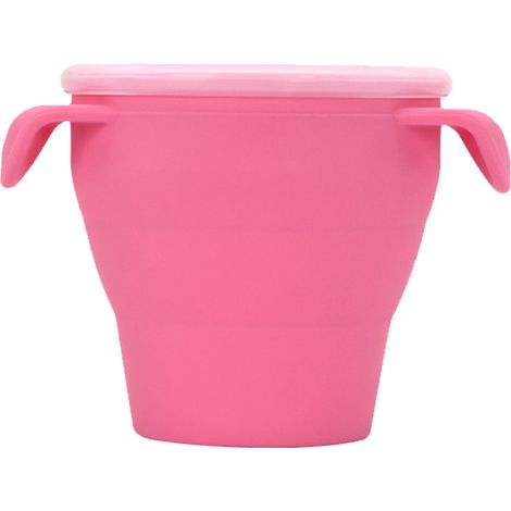 Snack Cup - Silicone Collapsible Snack Container - For Toddlers And Babies - 1 Piece (1/5)