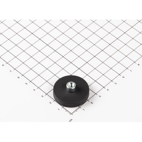 Magna-C Gummiertes Magnetsystem Ø31x6mm mit Gewindebuchse (1/4)
