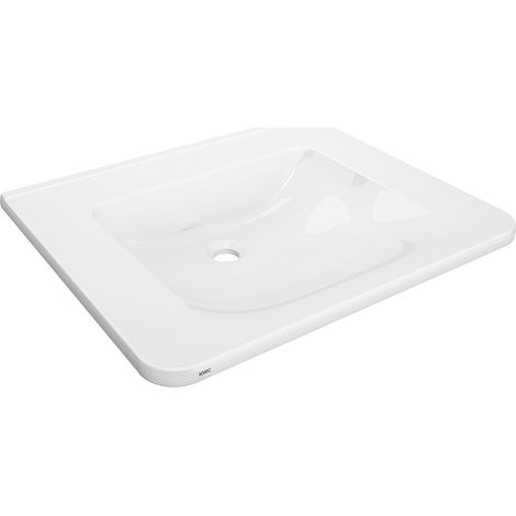 KWC AR Einzelwaschtisch, MEDCARE, MIRANIT,  650x150x550 mm, weiß