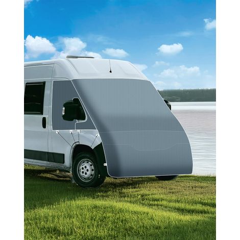 Bâche Ducato Pare Soleil Isolant Thermique Bache Pare Brise Camping Car Exterieur Blocage des UV Hivernage Anti Grêle pour X250/290 2006-2022 (1/5)