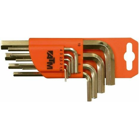Innensechskantschlüsselsatz atm allen key set orange 1.5 10 mm