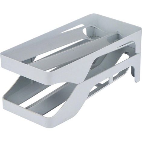 Porte-œufs à roulettes automatiques Rangement dœufs compact Porte-œufs pour porte de réfrigérateur Distributeur dœufs pou... (1/5)