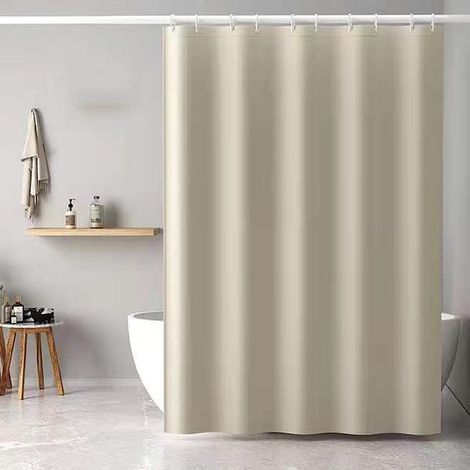 Rideau de douche imitation lin, rideau de séparation salle de bain, 180200cm