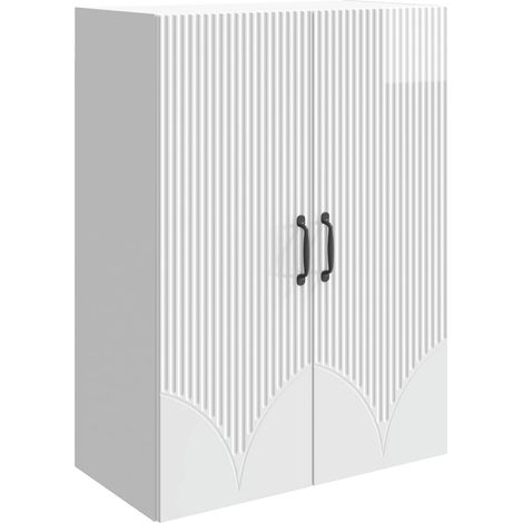 Wandschrank 66 x 34,5 x 90 cm Holzwerkstoff Hochglanz Weiß vidaXL