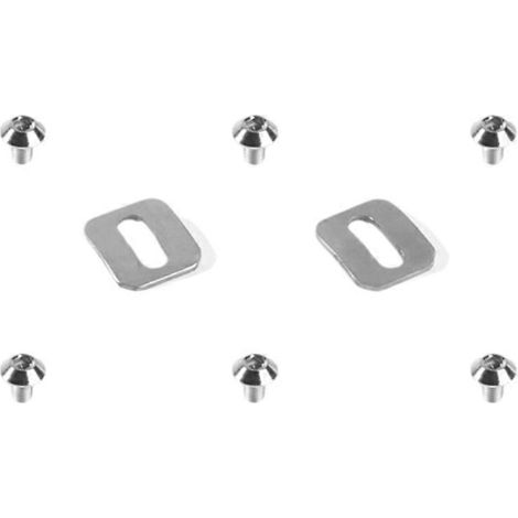 Lot de 2 vis et entretoises autobloquantes en alliage de titane pour cales de pédales de vélo Xpresso Xpro Lclic (argenté) (1/5)