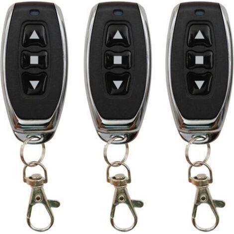 [JAMAIS UTILISÉ] 3X Télécommande sans Fil 433Mhz Transmetteur Porte-clés EV1527Code d'apprentissage 3 Boutons