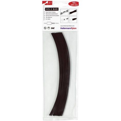 HellermannTyton 308-30611 Assortiment de gaines thermorétractables rouge 6 mm 2 mm Taux de retreint:3:1 10 pc(s) (1/3)