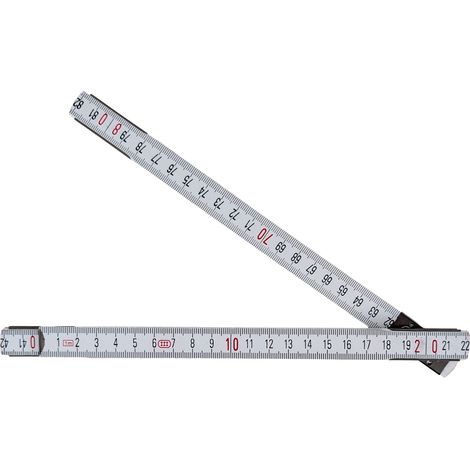 Regla plegable de madera para taller, amarilla, 1 m, 120252 (1/2)