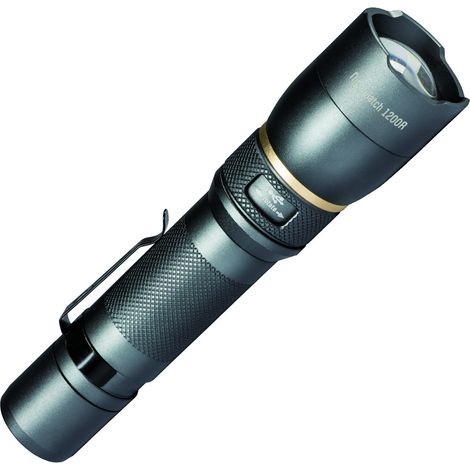 LED'S WORK Led Taschenlampe 1200 Lumen IPX7 Nightwatch ideal für Outdoor-Aktivitäten, Aluminium (1/5)
