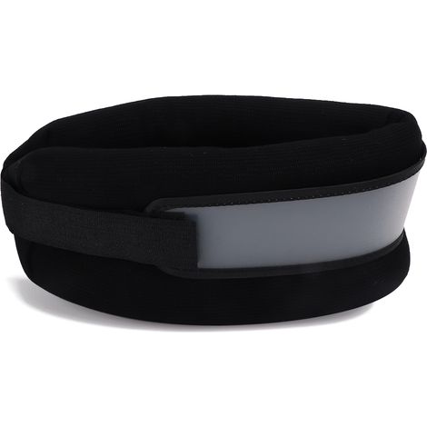 Appui cervical de traction vertébrale, attelle de correction respirante noire taille moyenne, sangle de fixation de soutien. (1/5)