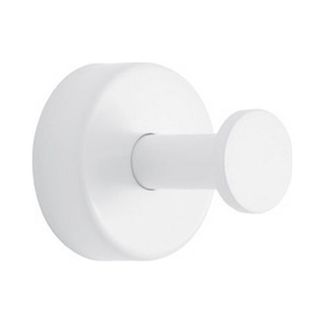 Appendino bagno a muro in acciaio inox finitura bianca opaca MONDE-B kamalu