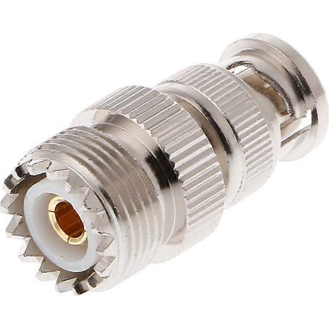 BNC-Stecker auf UHF SO239 PL-259 Buchse HF-Koaxial-Adapterkabelanschluss (1/5)