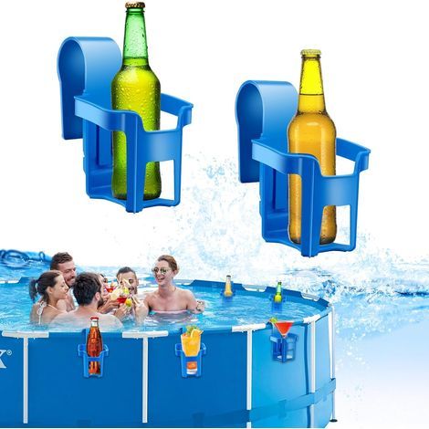 Porte-gobelet de piscine, porte-gobelet, accessoire de piscine multifonctionnel, porte-gobelet amovible, s'adapte à la plupart des piscines, porte-bouteille de piscine, 2 pièces (1/5)