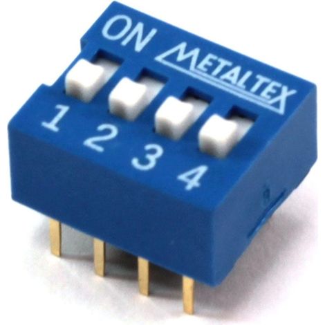 Microinterruptor DIP Switch De 4 Interruptores OFF-ON