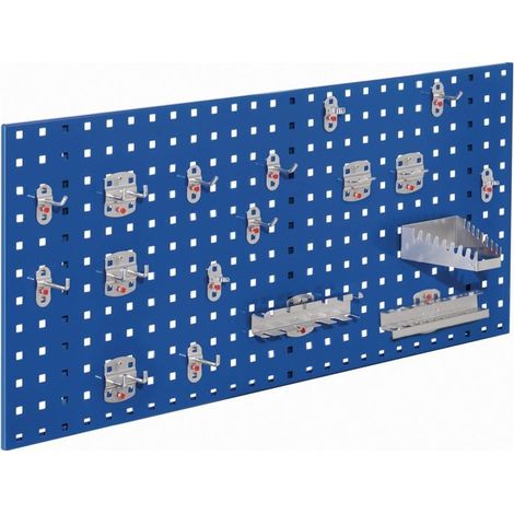 RASTERPLAN Lochplatte B450xL1000mm blau 18 tlg.RASTERPLAN