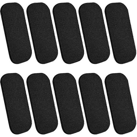Lot de 10 filtres à air à charbon actif pour ventilateur de plafond, universels et auto-adhésifs, pour pales de ventilateur de plafond. (1/5)