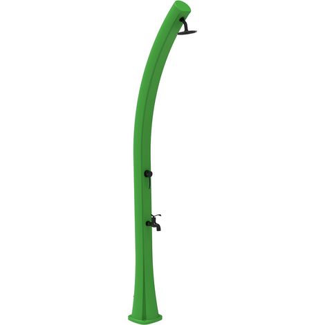 MPC Green HD Polyethylen SolarHeizungsdusche mit 25LiterTank und schwarzen Armaturen Modell Rio 226 cm hoch runder Duschkopf mit 10 cm Durchmesser ideal für den Außenbereich (1/5)