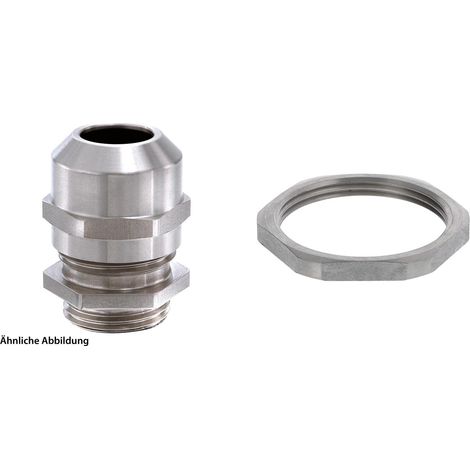 WISKA Presse-étoupe en acier inoxydable avec contre-écrou M32x1.5 avec joint torique Acier inoxydable (1.4305) Longueur de filetage 8,0 mm - 1 Stück
