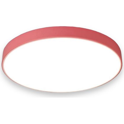 Plafoniera a led 70 watt rotonda lampada da soffitto rosa lampadario a luce naturale 4000K (1/4)