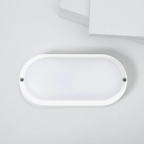 Plafoniera LED 25W Ovale per Esterni 96x198 mm IP65 Hublot White 6500K Bianco Freddo (1/5)