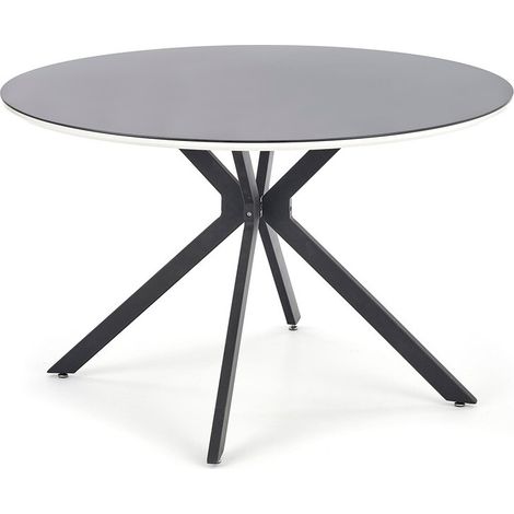 Mesa Houston 753 , 76x0x0cm, MDF, Vidrio templado, Metal