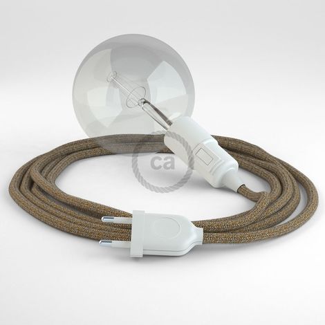 Luminaire creative-cables rs82 câble lin naturel 3m (1/5)