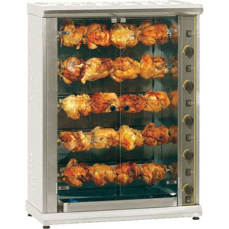 Rôtissoire Professionnelle à 5 Broches Electrique Grande Capacité - 20 Poulets - Furnotel
