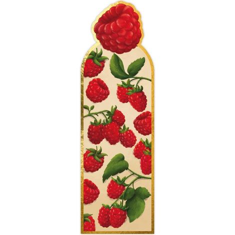 Marcapáginas magnético con forma de frambuesa