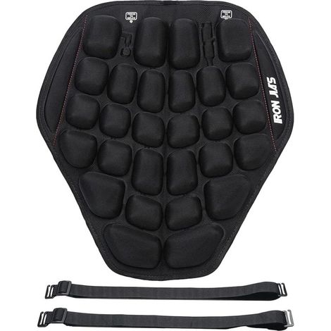 Coussin de siège d'air de Moto soulagement de la Pression Presse à Main Gonflable Coussin de siège de Moto Absorption des Chocs de Protection des Fesses Confortable pour Une Longue Conduite H794 (1/3)