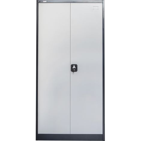 Aktenschrank Omsk dunkelgrau-weiss (1/2)