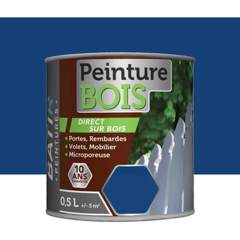 Peinture Bois BÂTIR Marine 0,5 L (1/2)