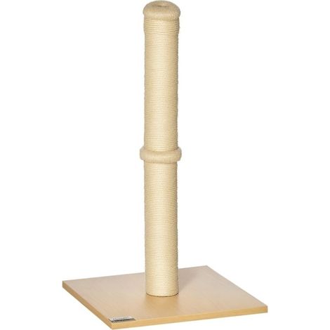 Shaft to cat of 60 cm of high, with rope in sisal, beige and oak, for cats up to 5 kg. (1/5)